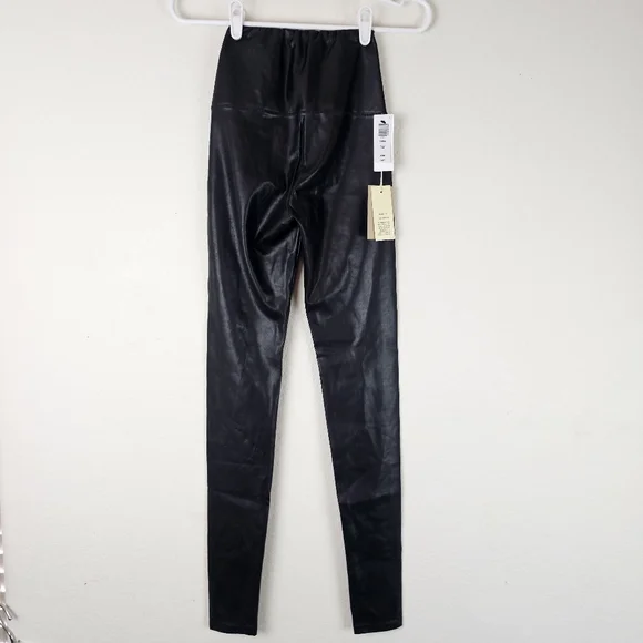 Aritzia Wilfred Free Daria Pant XS Tall Black Vegan Leather Legging NWT - Picture 5 of 11